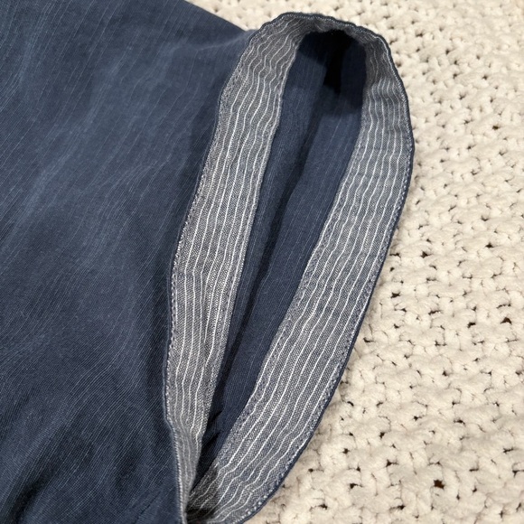 PD&C Men’s Blue Chambray Short Sleeve Button-Up, Single Pocket Front; Size 3X - Picture 4 of 11